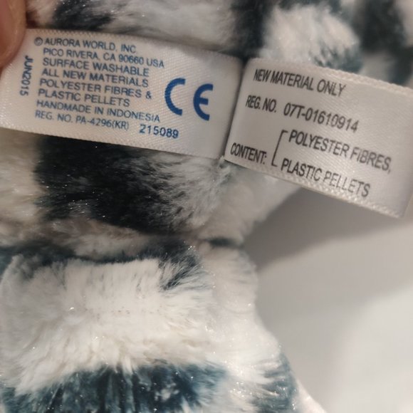 Aurora Zebra Horse Plush Stuffed Wild Animal Flopsie Soft Cuddlebuddy Toy 11" - Picture 12 of 13